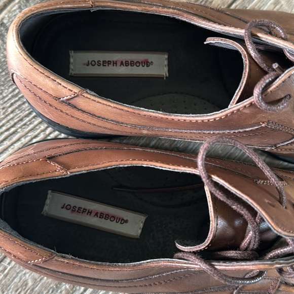 🌟Joseph Abboud 🌟Shoes Merrick 🌟Dress Cognac Oxford Lace Up Brown Mens Size, 10D - Picture 9 of 10